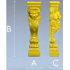 Regal Lion Baluster STL for CNC Milling