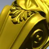 Декоративная 3D модель балясины-атланта в формате STL для ЧПУ