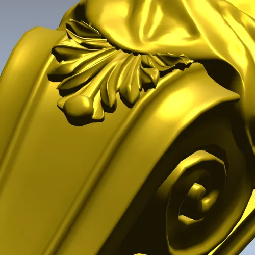 Декоративная 3D модель балясины-атланта в формате STL для ЧПУ