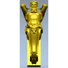 Декоративная 3D модель балясины-атланта в формате STL для ЧПУ
