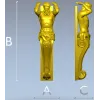 Декоративная 3D модель балясины-атланта в формате STL для ЧПУ