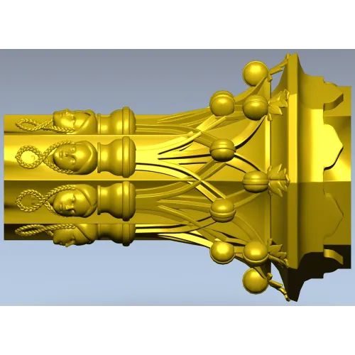 Декоративная балясина - 3D модель STL для ЧПУ, резная колонна