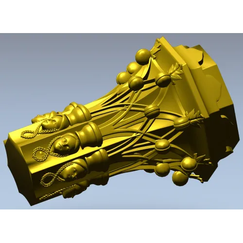 Декоративная балясина - 3D модель STL для ЧПУ, резная колонна