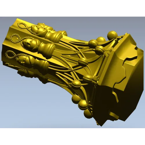 Декоративная балясина - 3D модель STL для ЧПУ, резная колонна