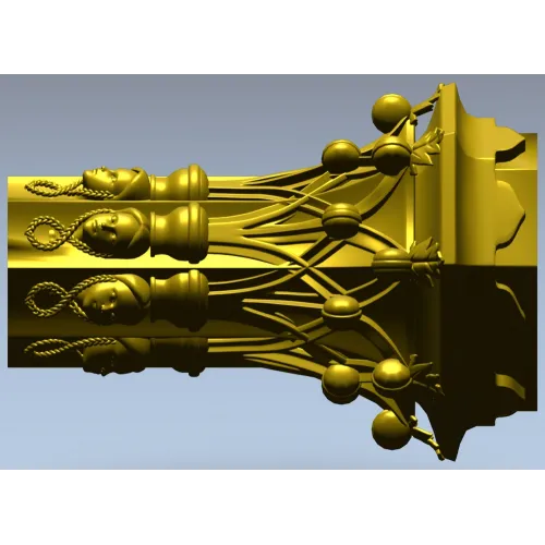 Декоративная балясина - 3D модель STL для ЧПУ, резная колонна