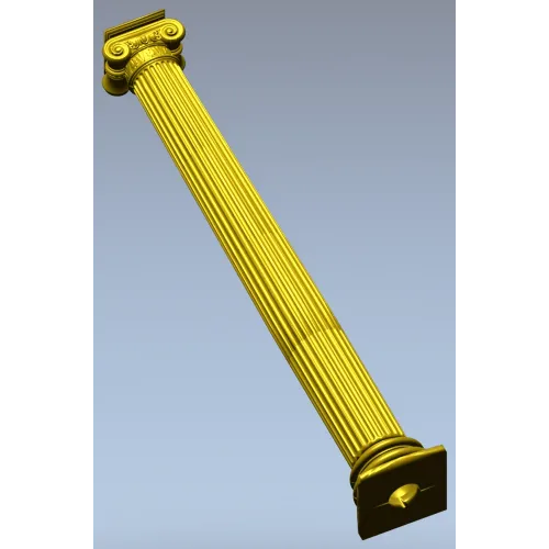 Ionic fluted column STL 3D model for CNC