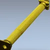 Ionic fluted column STL 3D model for CNC
