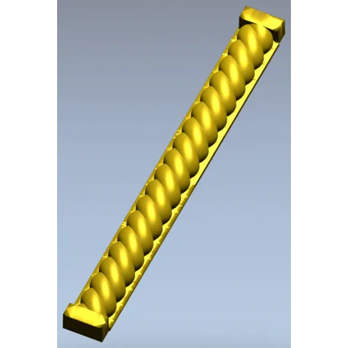 Rope-Twist Baluster STL 3D Model for CNC Milling