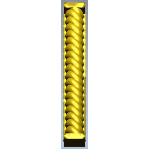 Rope-Twist Baluster STL 3D Model for CNC Milling