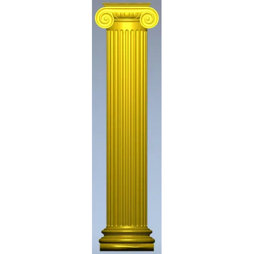 Ionic column STL 3D model for CNC router