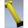 Ionic column STL 3D model for CNC router