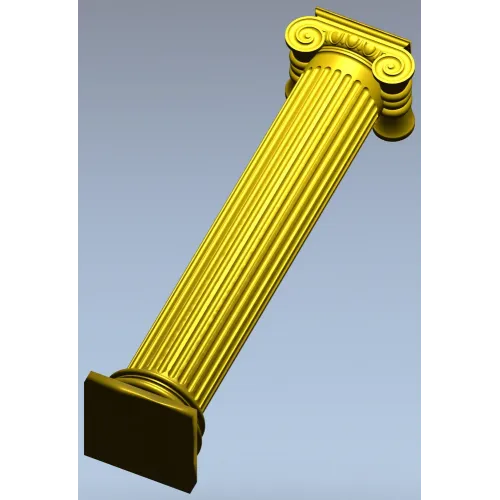 Ionic column STL 3D model for CNC router