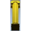 Ionic column STL 3D model for CNC router