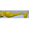Ornate Acanthus Scroll STL model for CNC milling