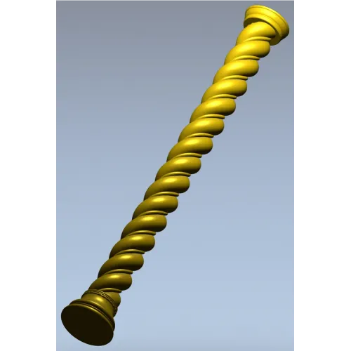 Spiral baluster 3D model STL for CNC routing