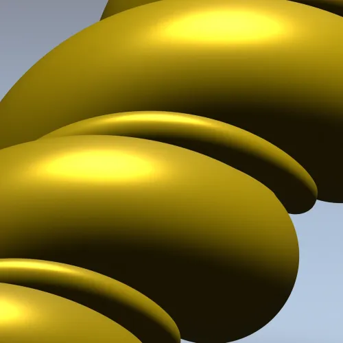 Spiral baluster 3D model STL for CNC routing