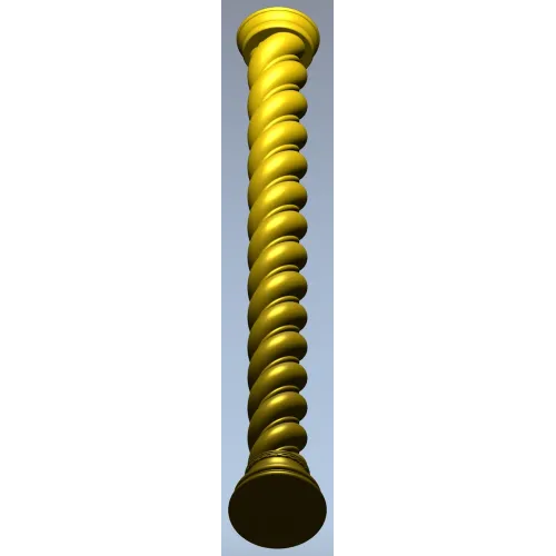 Spiral baluster 3D model STL for CNC routing
