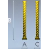 Spiral baluster 3D model STL for CNC routing