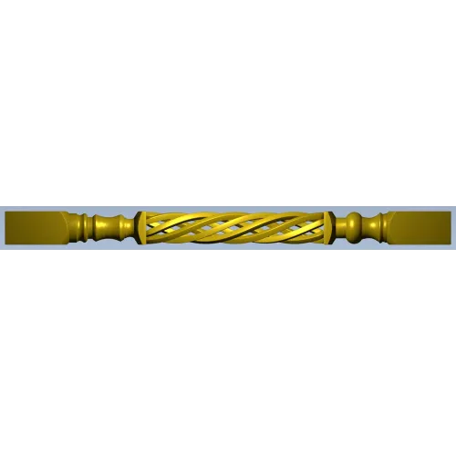 Helical Rope Baluster - STL 3D model for CNC