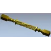 Helical Rope Baluster - STL 3D model for CNC