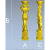 Балясина-кариатида - 3D модель STL для ЧПУ