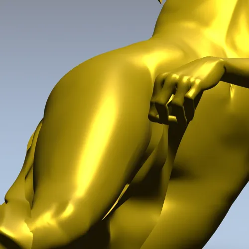 Кариатида с чашей - 3D модель STL для ЧПУ