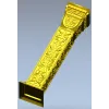 Ornate Floral Baluster 3D STL Model for CNC Carving