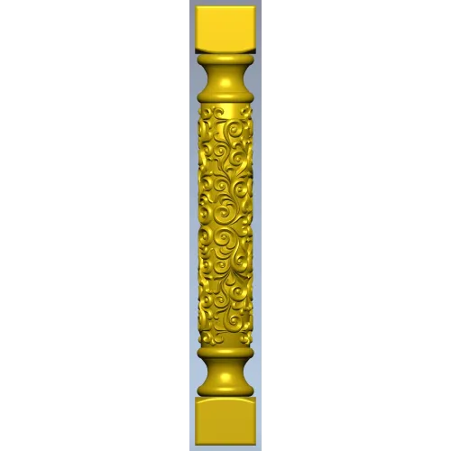 Aurelia Ornamental Baluster - STL 3D Model for CNC Milling