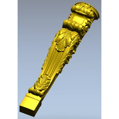 Резная мебельная ножка "Акантус" - 3D модель STL для ЧПУ