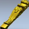 Резная мебельная ножка "Акантус" - 3D модель STL для ЧПУ