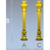 Классическая балясина с растительным орнаментом - STL для ЧПУ