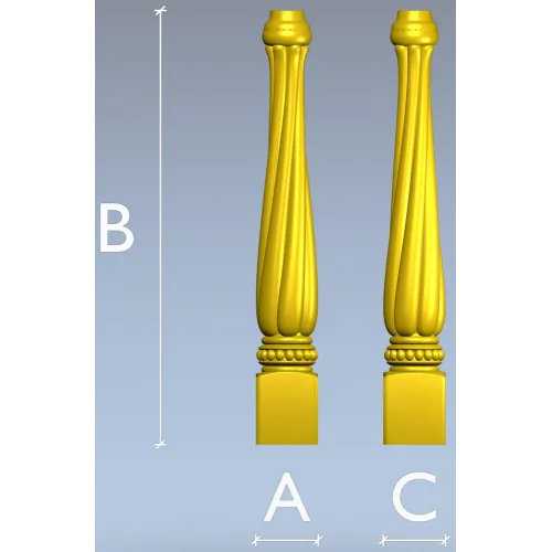 Балясина STL для ЧПУ - классический профиль в 3D формате