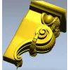 Volute Corbel 3D Model (STL) for CNC