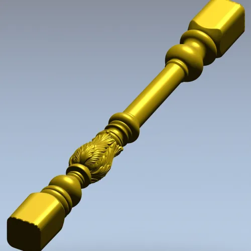 Балясина с акантом - 3D модель STL для ЧПУ