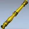 Classic turned baluster STL for CNC