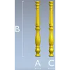 Classic turned baluster STL for CNC