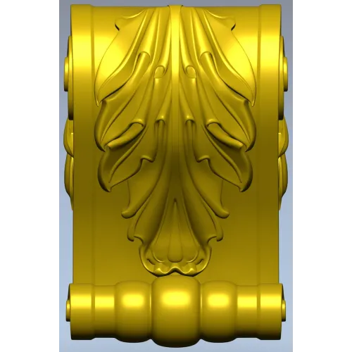 Acanthus Scroll Corbel - STL 3D model for CNC milling