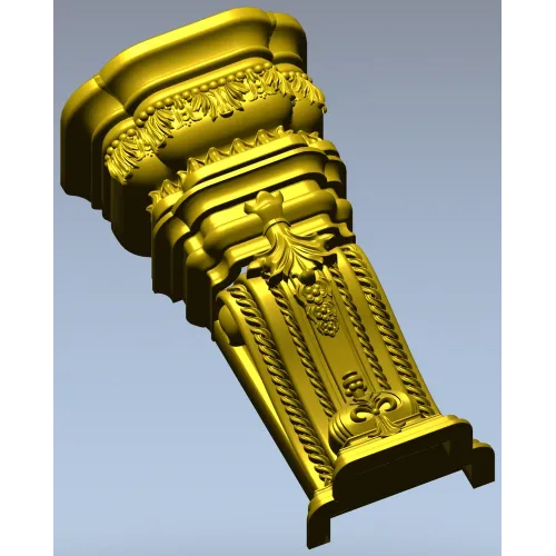 Imperial Acanthus Baluster - STL 3D model for CNC