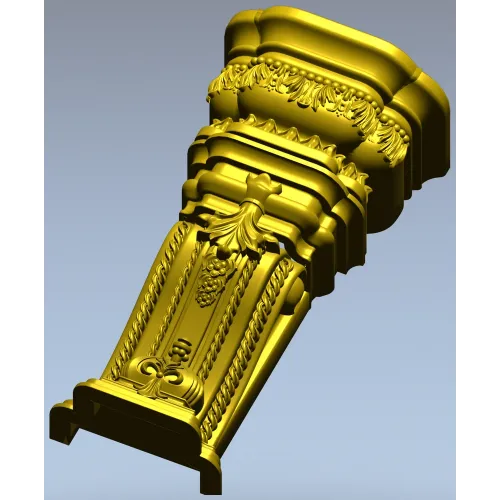 Imperial Acanthus Baluster - STL 3D model for CNC