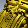 Imperial Acanthus Baluster - STL 3D model for CNC