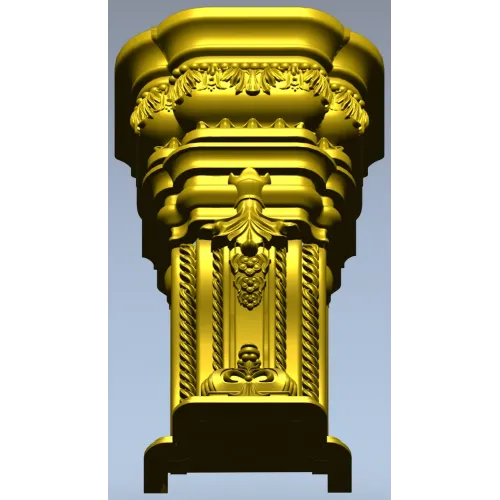 Imperial Acanthus Baluster - STL 3D model for CNC