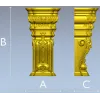 Imperial Acanthus Baluster - STL 3D model for CNC