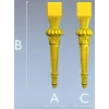 Резная балясина в классическом стиле - STL для ЧПУ