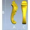 Рокайльная балясина - 3D модель STL для ЧПУ