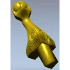 Балочный декоративный элемент "Лотосная капля" - STL модель для ЧПУ