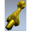 Балочный декоративный элемент "Лотосная капля" - STL модель для ЧПУ