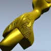 Балочный декоративный элемент "Лотосная капля" - STL модель для ЧПУ