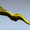 Орнаментальная ветвь - декоративная накладка STL для ЧПУ
