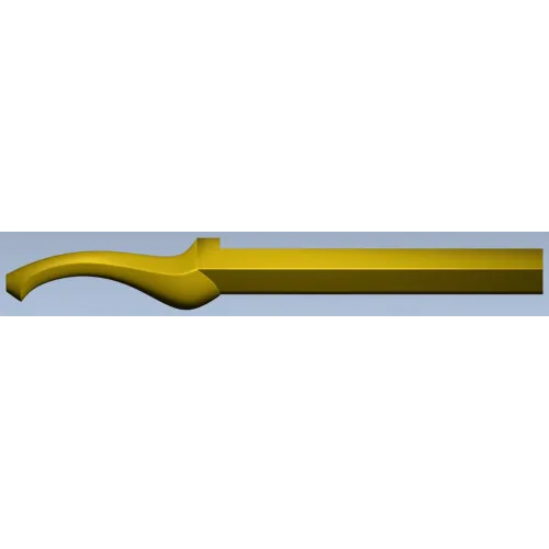 Swan-Scroll Baluster - STL 3D model for CNC
