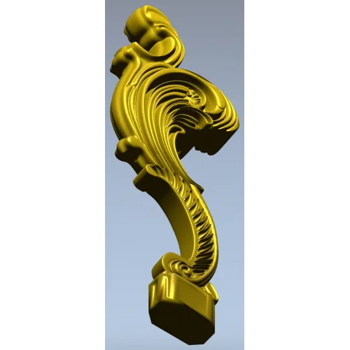Балясина в стиле рококо - 3D модель в формате STL для ЧПУ